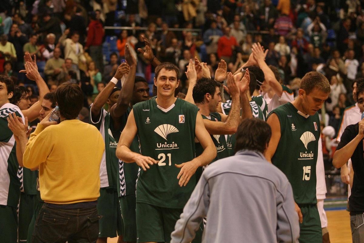 Lorbek, con la camiseta del Unicaja.