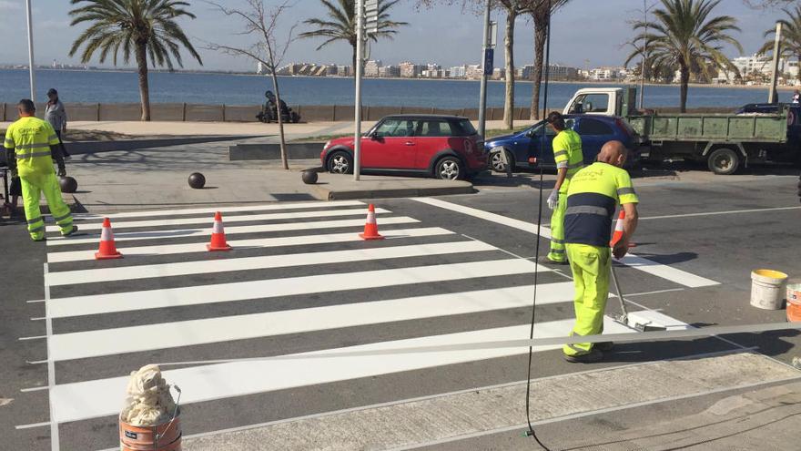 Un moment dels treballs a l&#039;avinguda Rhode