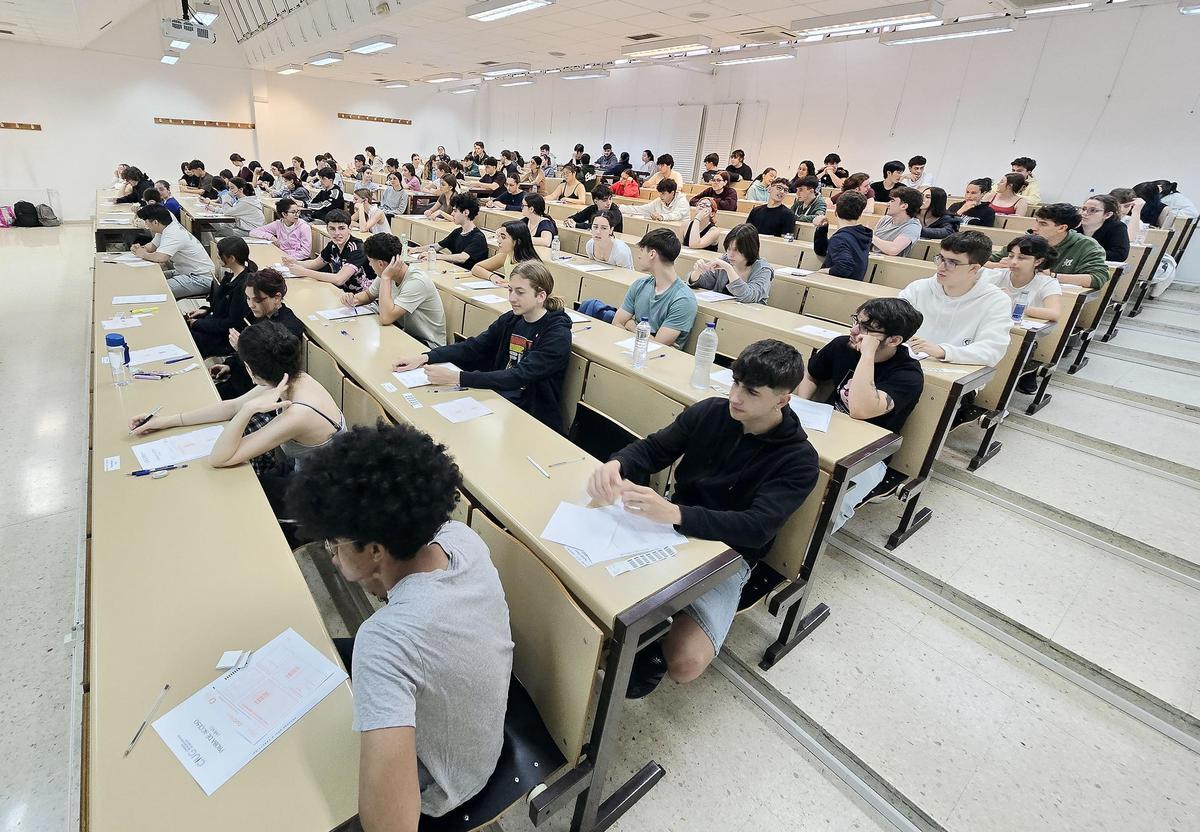 Examen de la PAU este año en Vigo