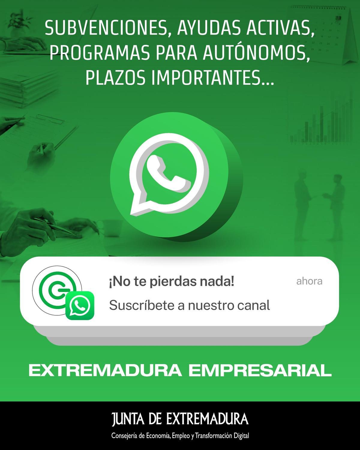 Cartel sobre el nuevo servicio del Gobierno autonómico.