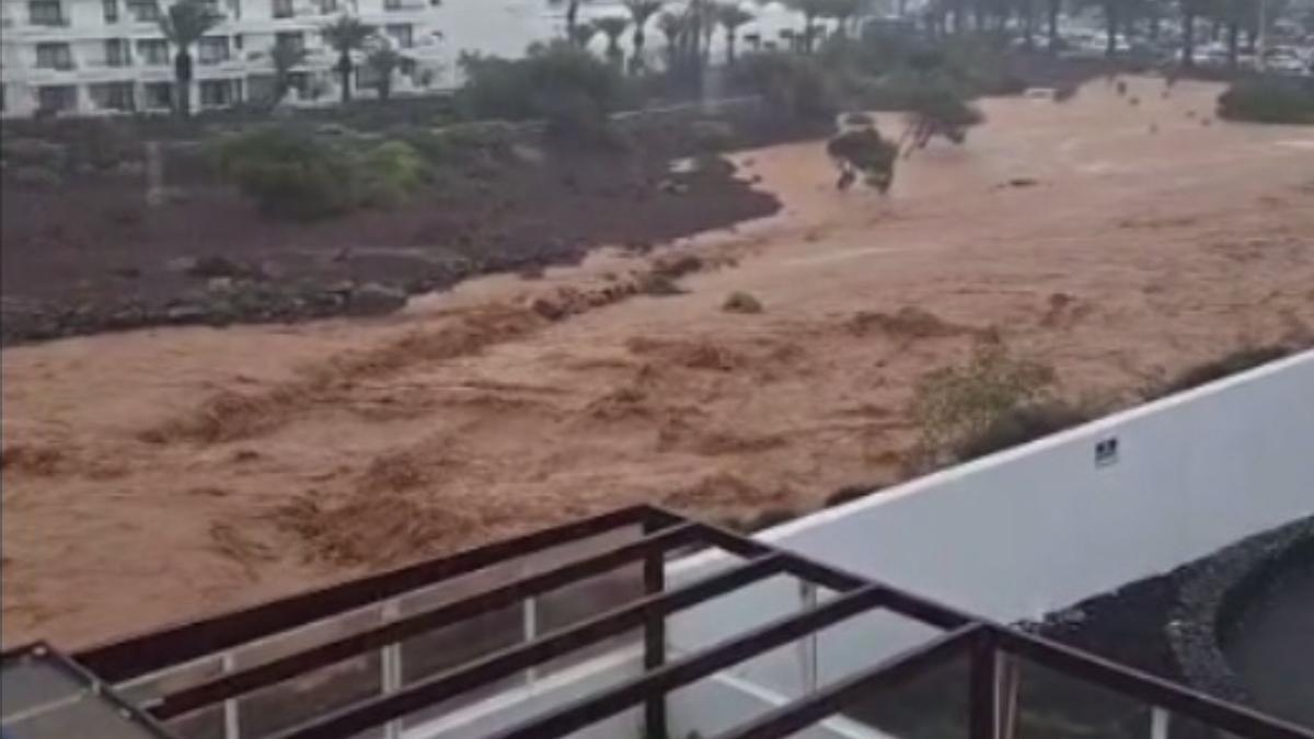 Lluvias fuertes en Lanzarote