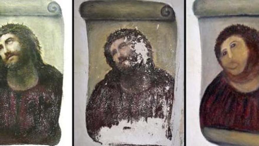 Ecce homo, antes y después.