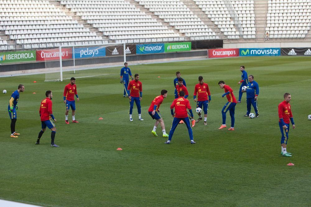 Entrenamiento de la Selección Sub-21 en Murcia