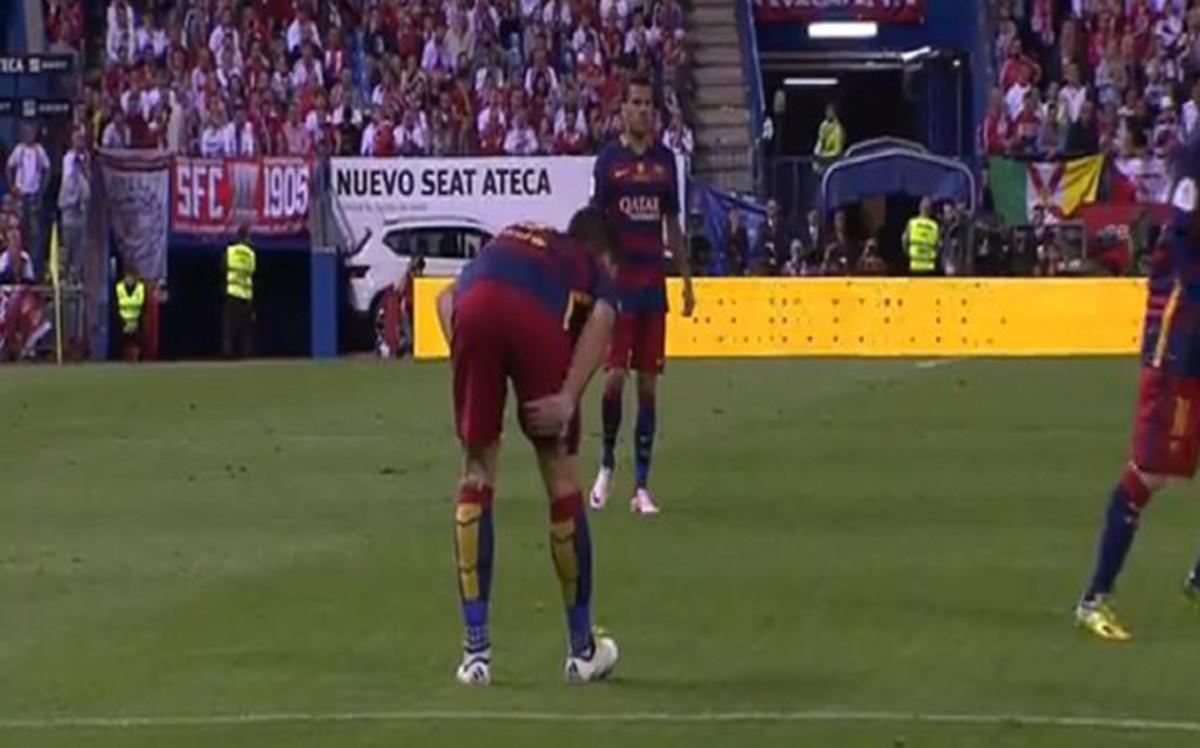 Suárez se lesionó y no pudo seguir