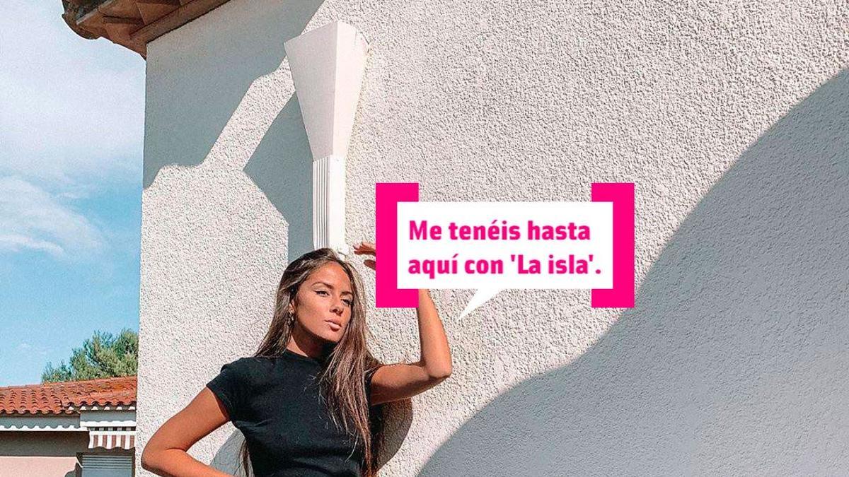 Melyssa Pinto posa en la terraza con 'lookazo': falda lápiz, salones 'nude' y crop top negro