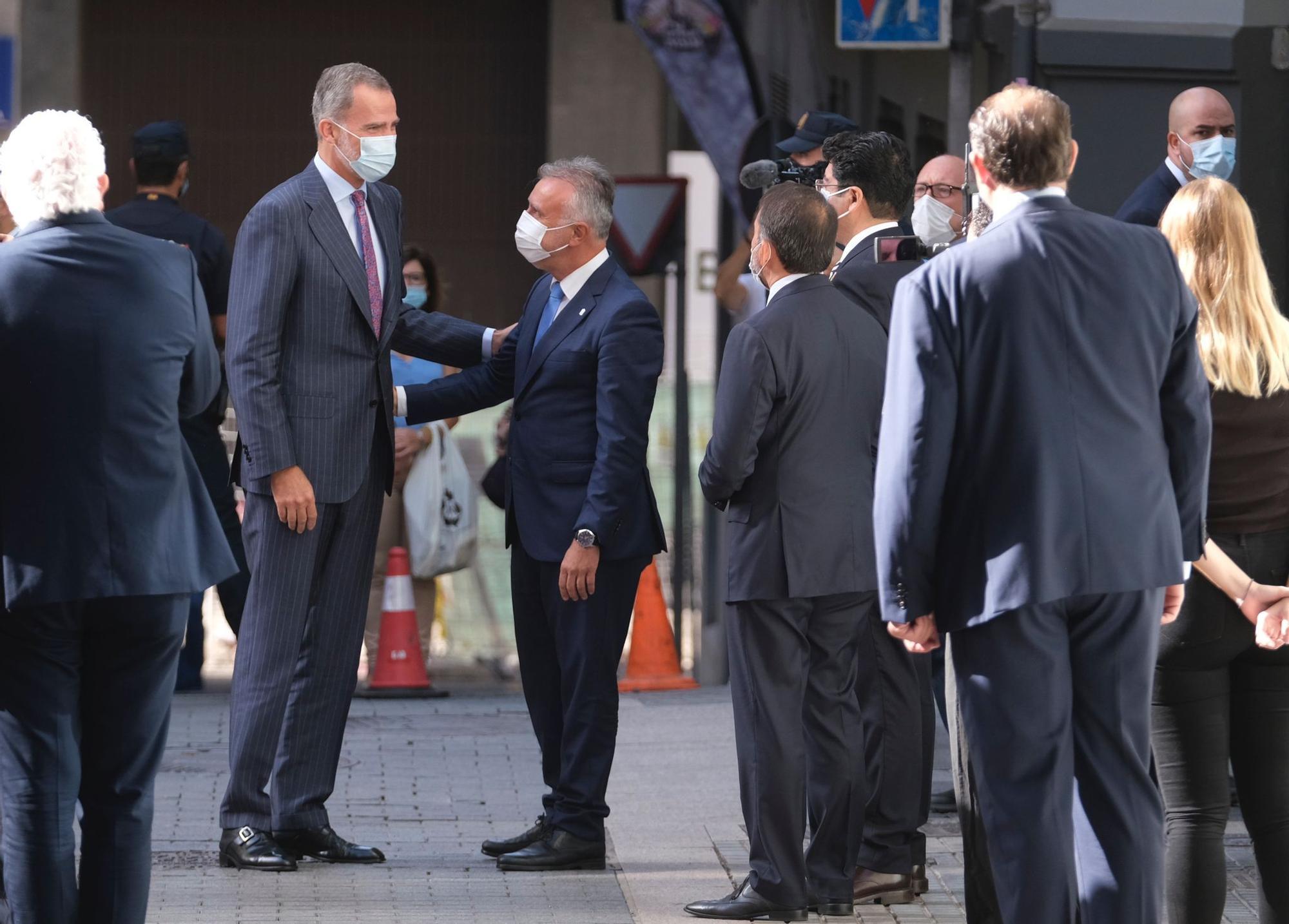 Visita del Rey al Parlamento de Canarias.