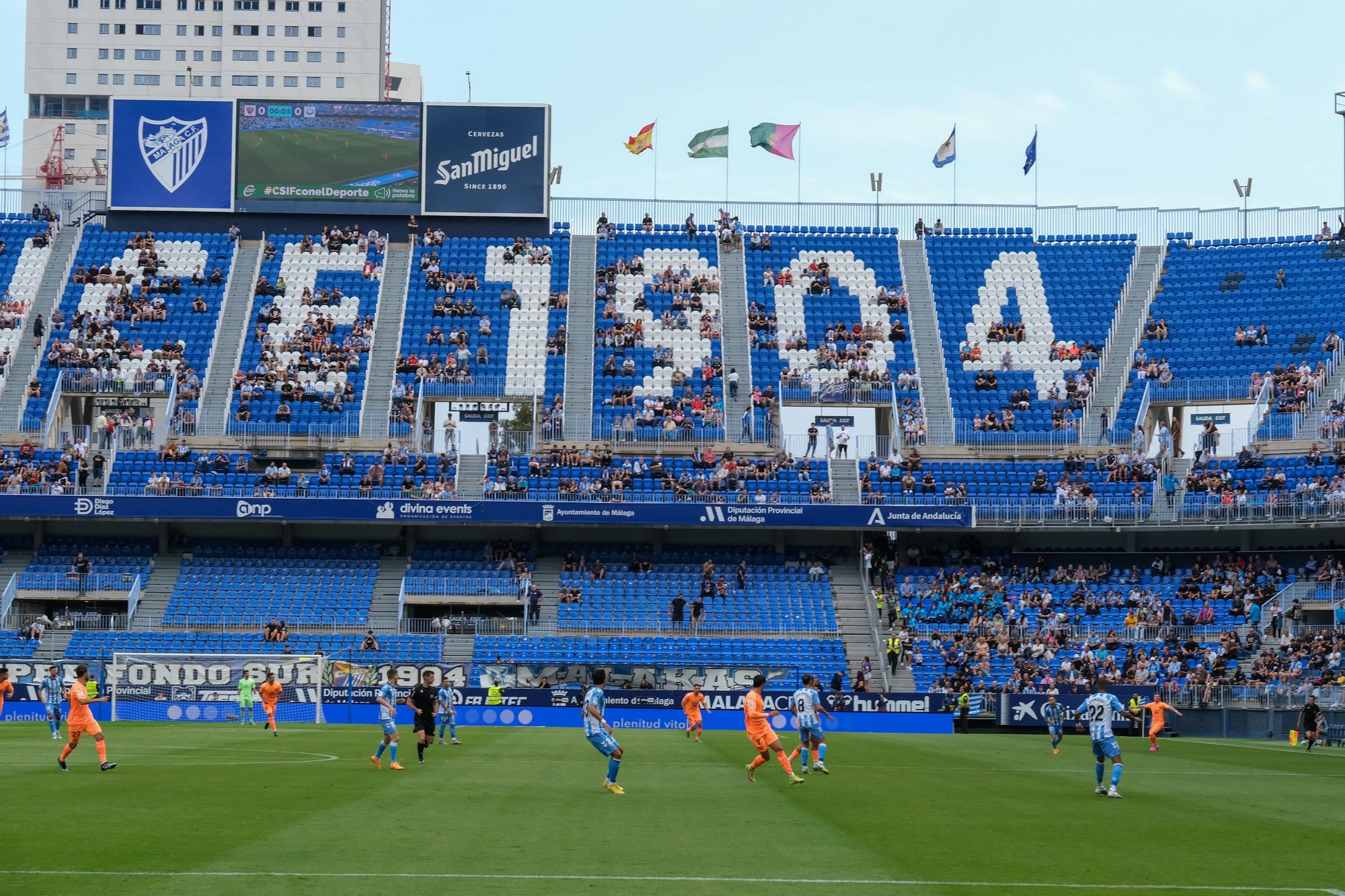 El Málaga CF - UD Ibiza, último partido de la Liga 22/23, en imágenes