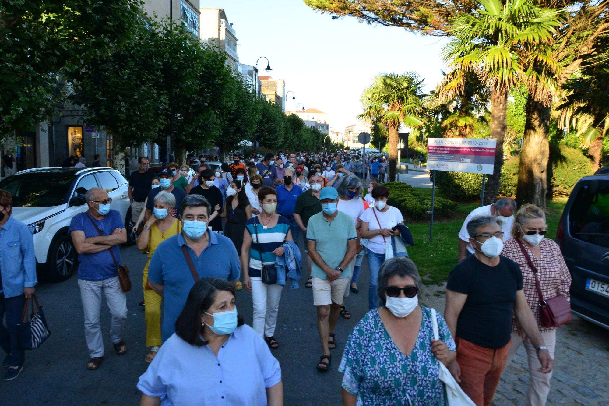 Marcha por la sanidad pública en Cangas