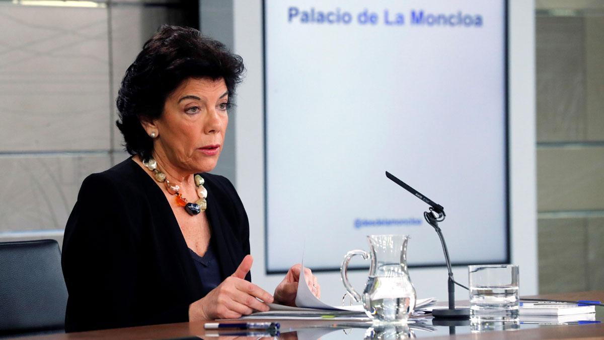 Isabel Celaá, sobre Pablo Iglesias en el Gobierno: Ni afirmamos, ni negamos nada.