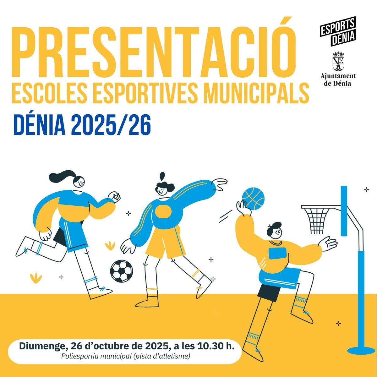 Cartel de la Presentación de las Escuelas Deportivas Municipales