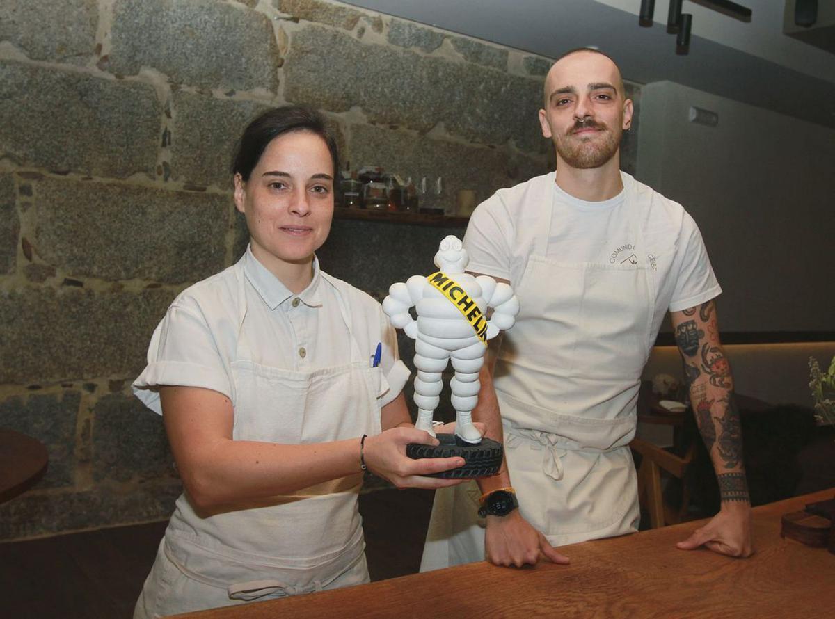 Lydia y Xosé presumen de  Michelín
 en Ceibe.|  Iñaki Osorio