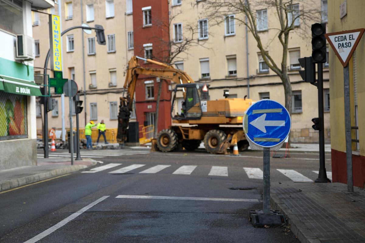 Tráfico condicionado en la avenida Galicia.