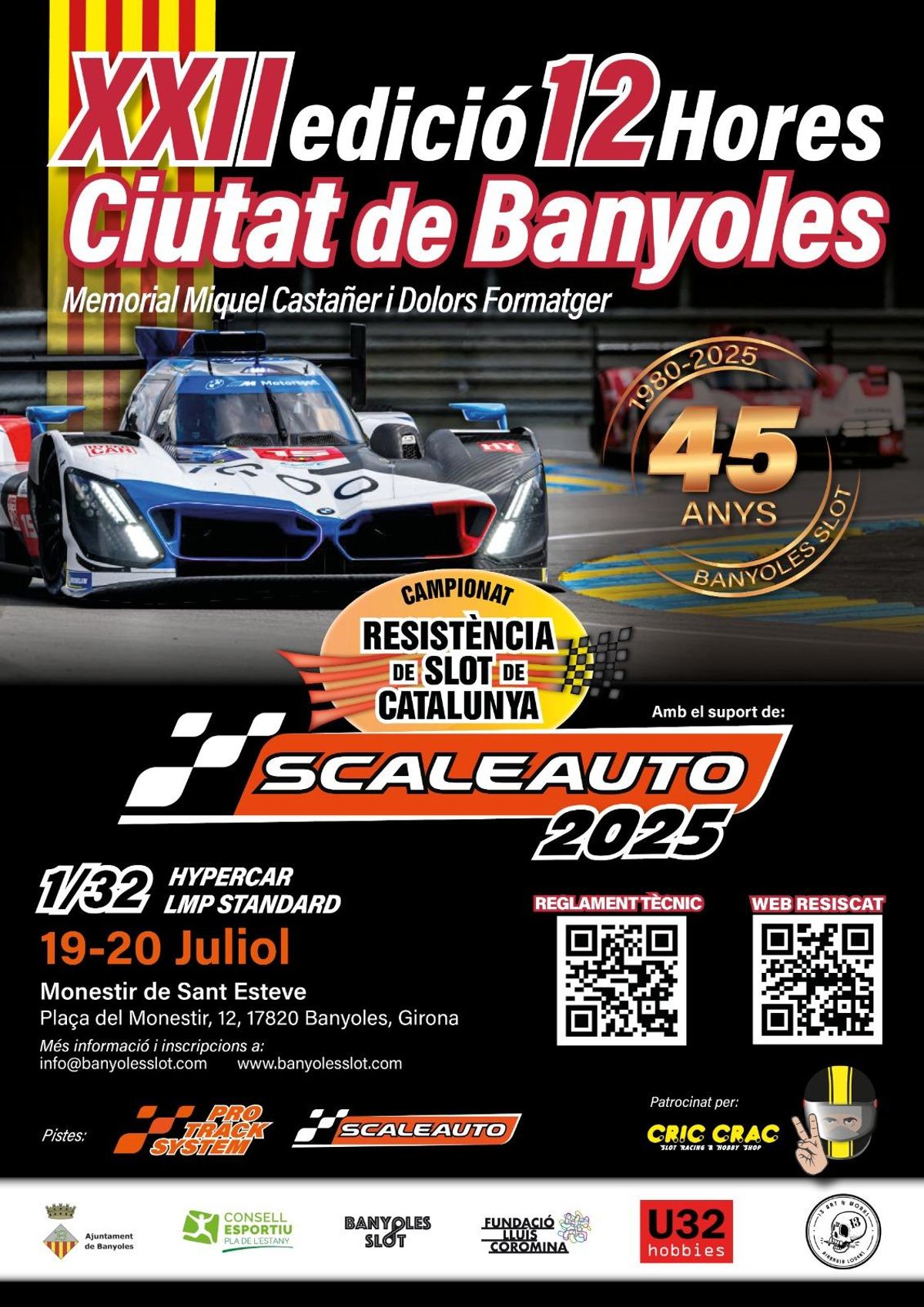 Cartell de les 12 Hores Ciutat de Banyoles