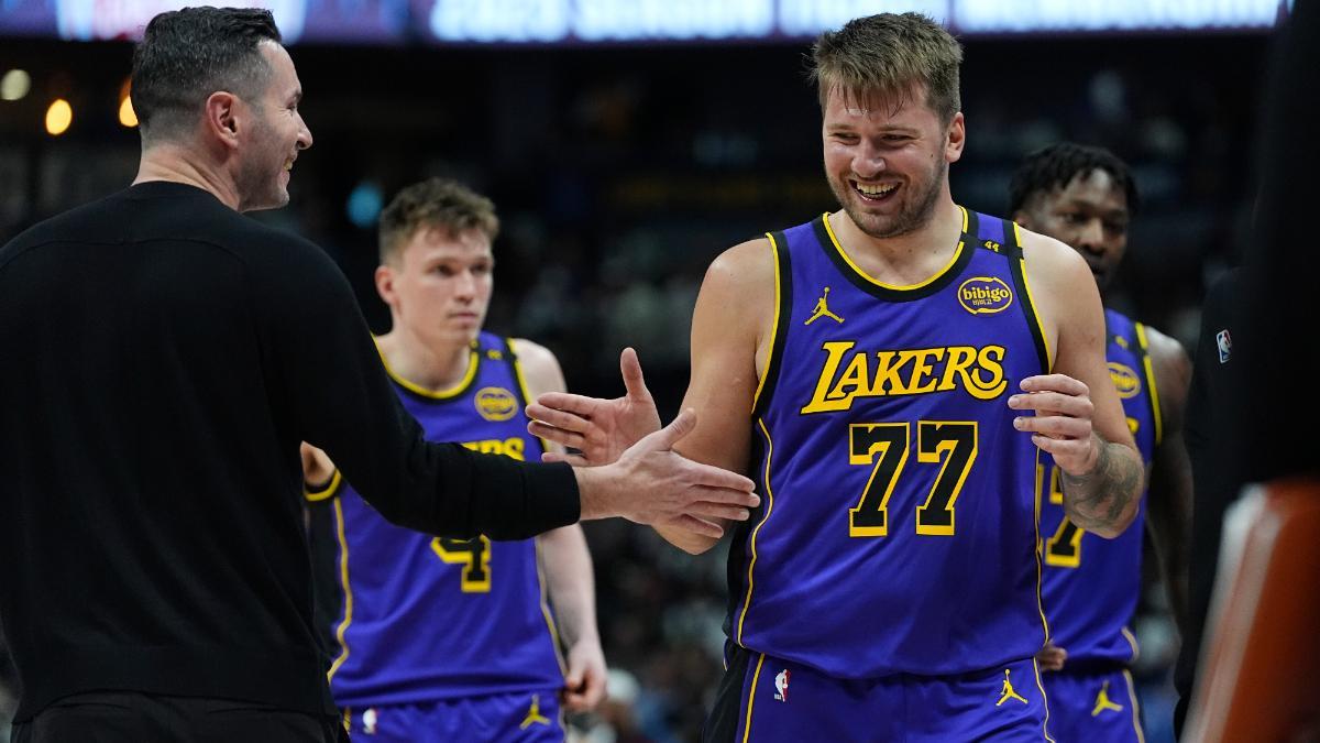 Primera gran exhibición de Doncic en los Lakers