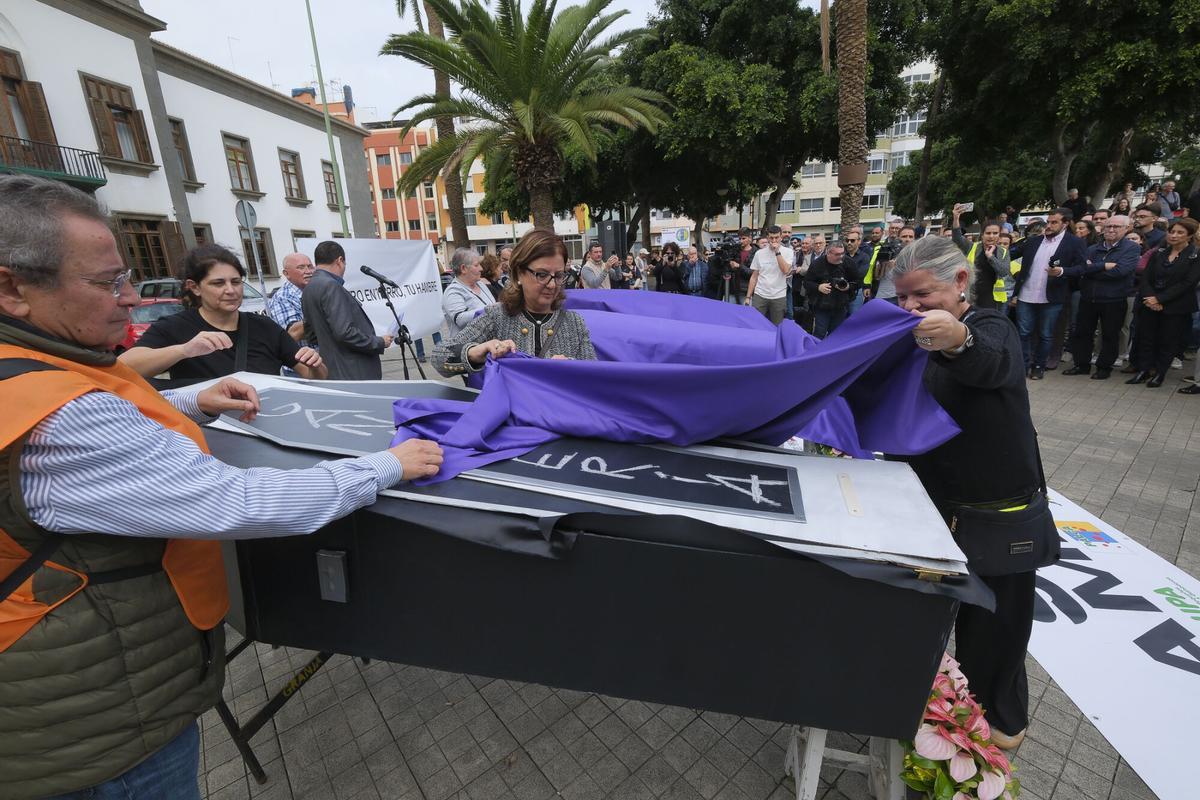 Protesta del sector primario de Gran Canaria contra el acuerdo UE-Mercosur