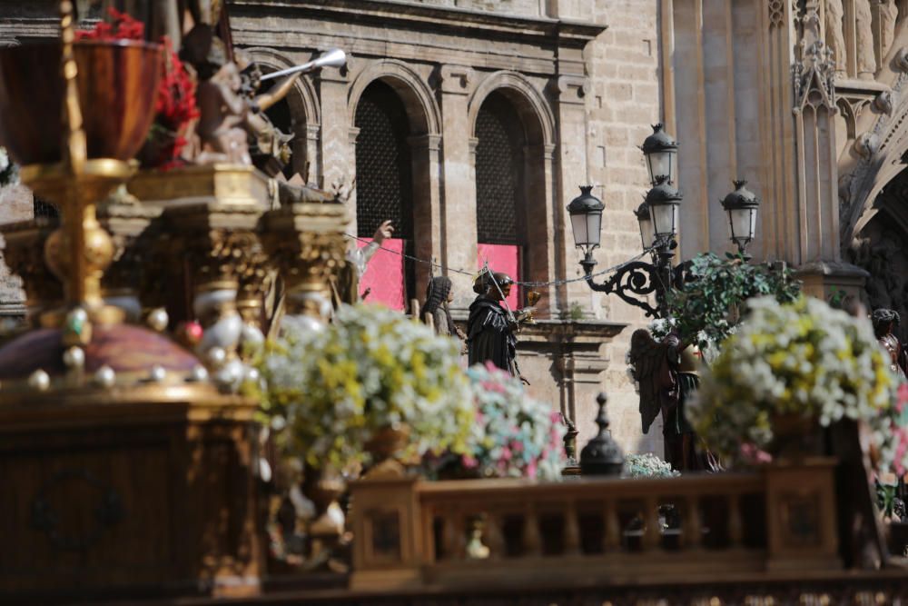 Las Rocas, expuestas en la plaza de la Virgen