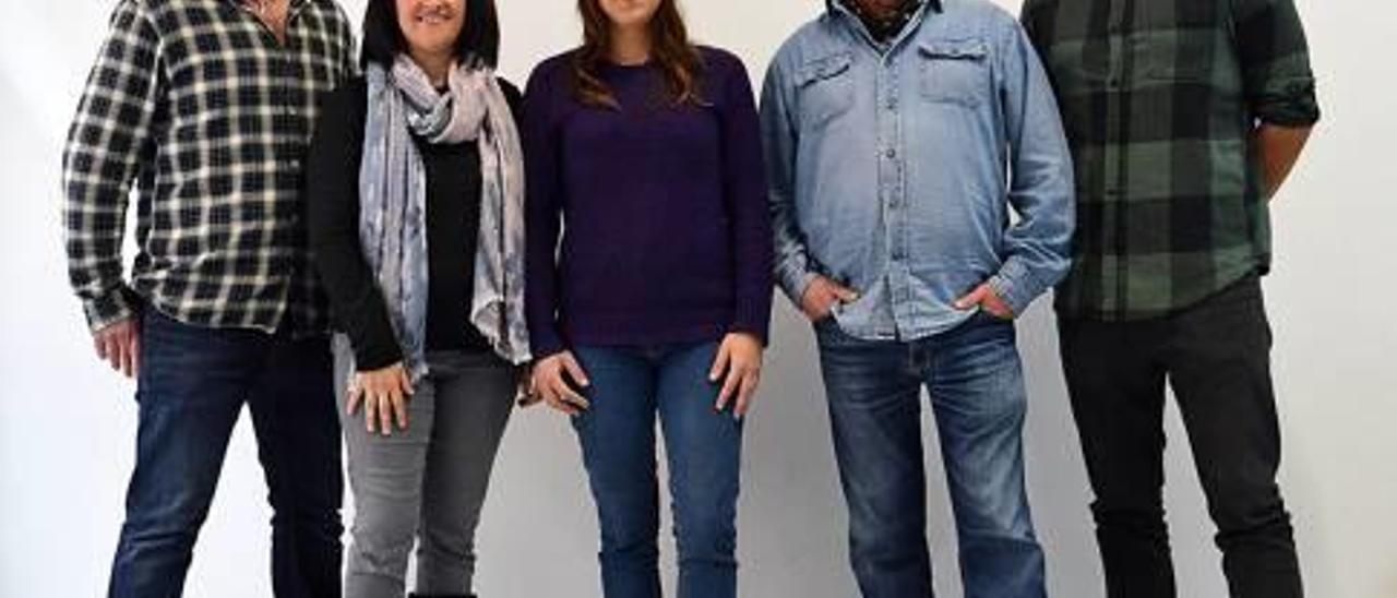 Carles Ballester, Anna Roig, Sonia Álvarez, José Caruana y Salort.