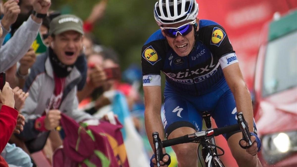 David de la Cruz se dispone a ganar en el Naranco la novena etapa de la Vuelta