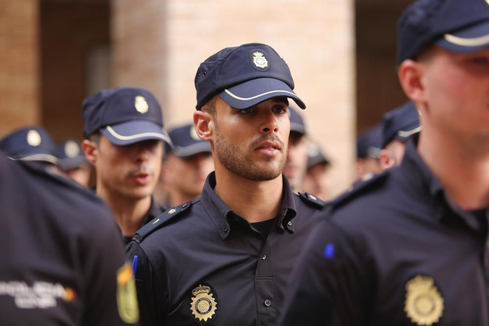 Málaga recibe a 190 cadetes de la Policía Nacional que harán prácticas durante un año.