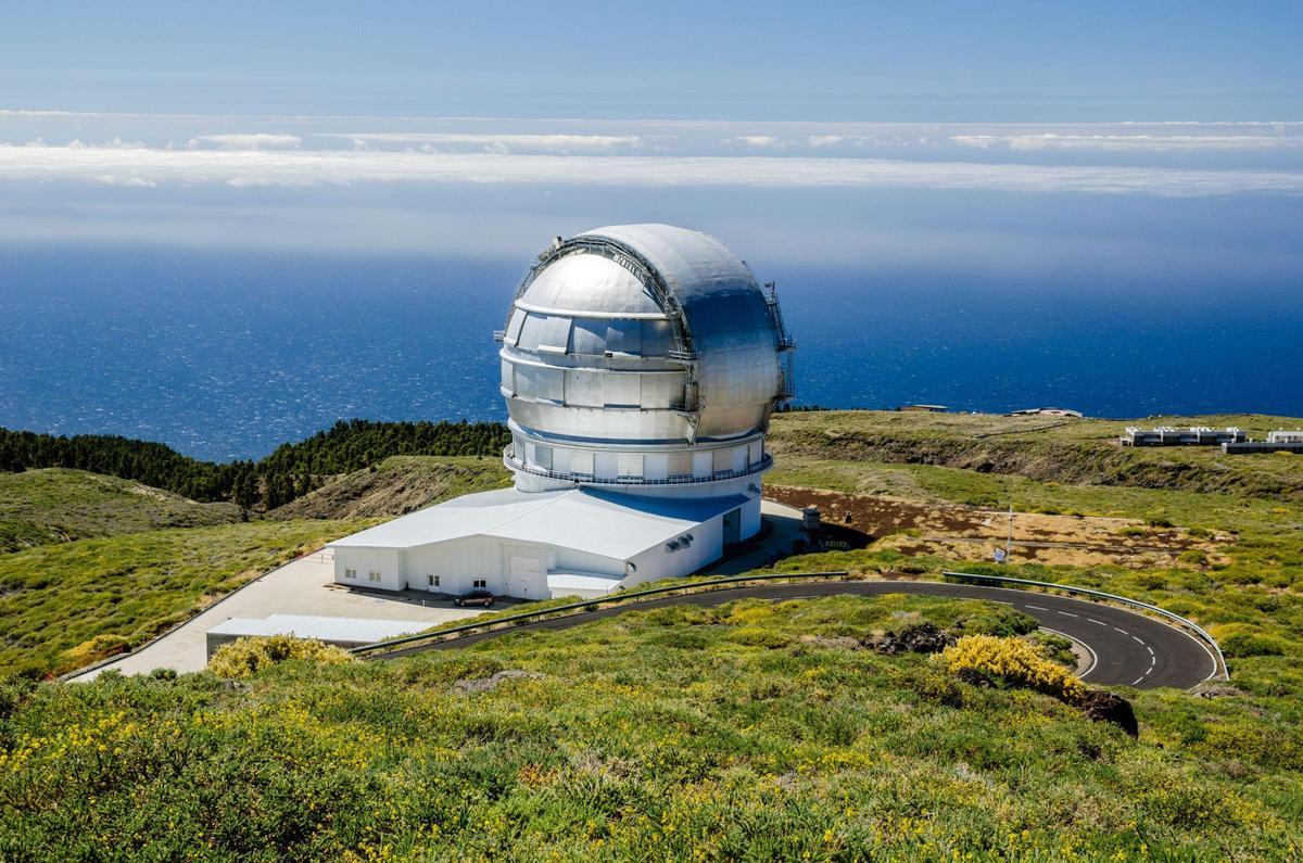 El Gran Telescopio de Canarias, ubicado en el Roque de los Muchachos, en La Palma.