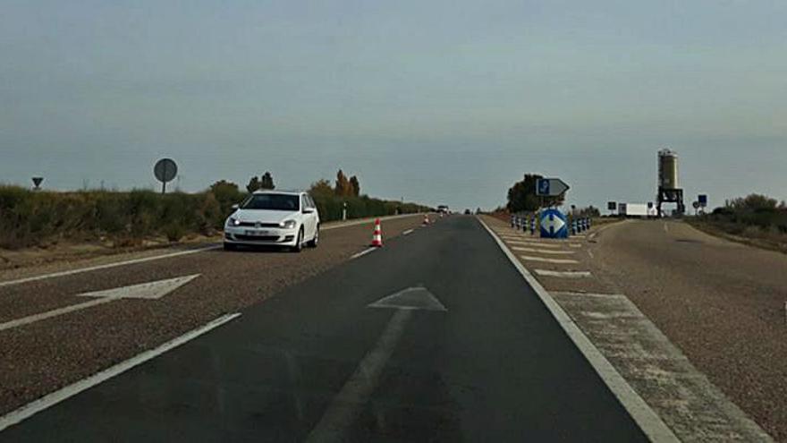 Autovía A-66 a León, durante las obras. |E. P.