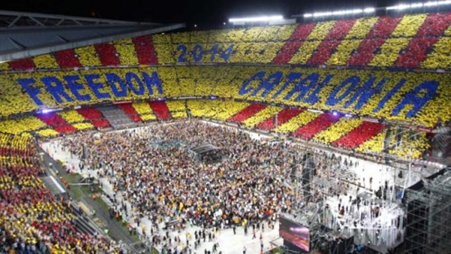 El &quot;Concierto por la Libertad&quot; llena el Camp Nou