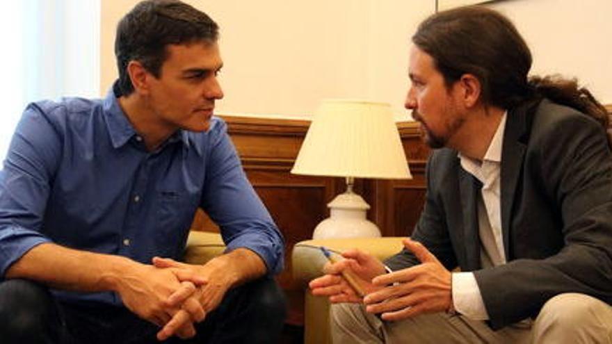 Pedro Sánchez i Pablo Iglesias.