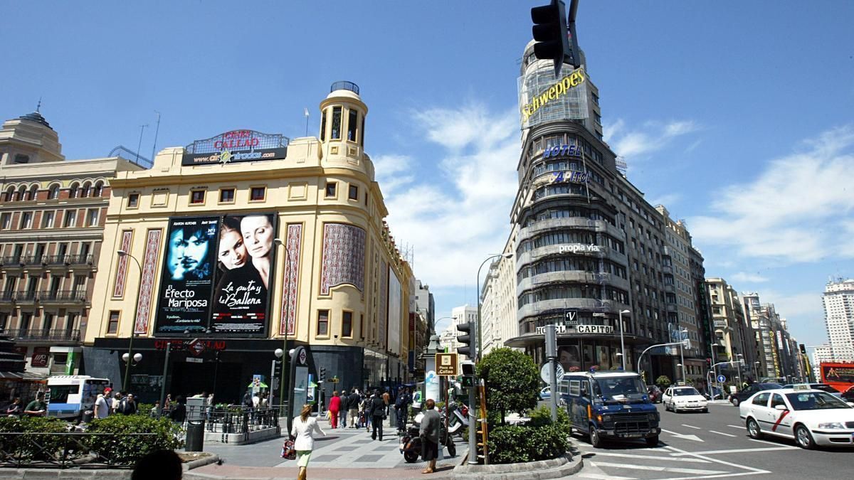 La Gran Vía de Madrid.