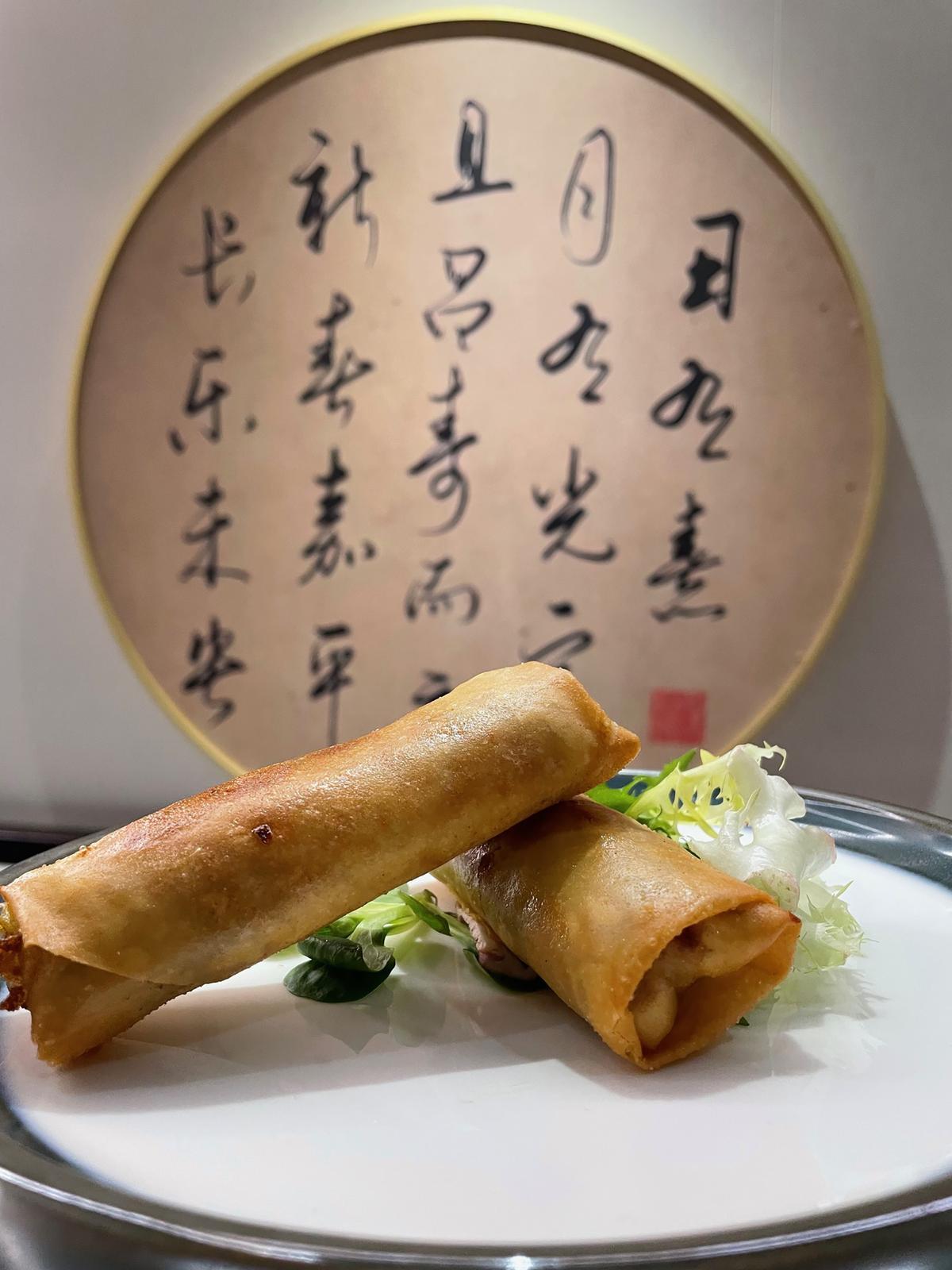 Rollitos de primavera en Restaurante Zhen (Paseo de la Castellana, 179).