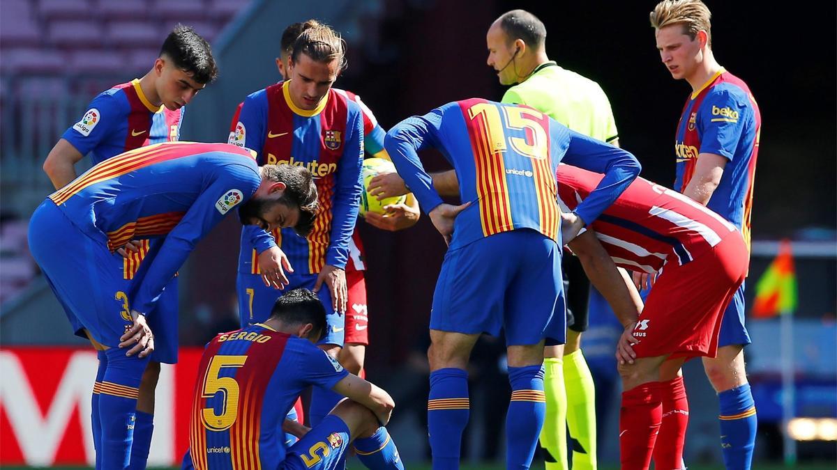 El 1x1 del Barça, al descanso ante el Atlético de Madrid