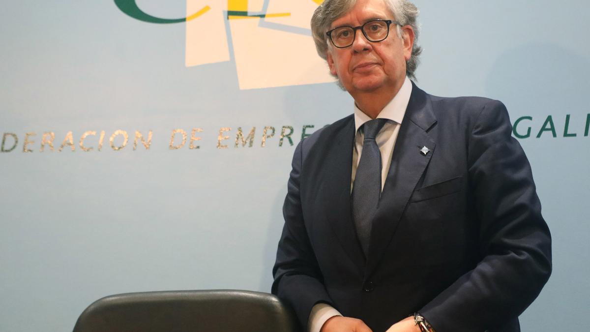 El presidente de la Confederación de Empresarios de Galicia (CEG), Juan Manuel Vieites