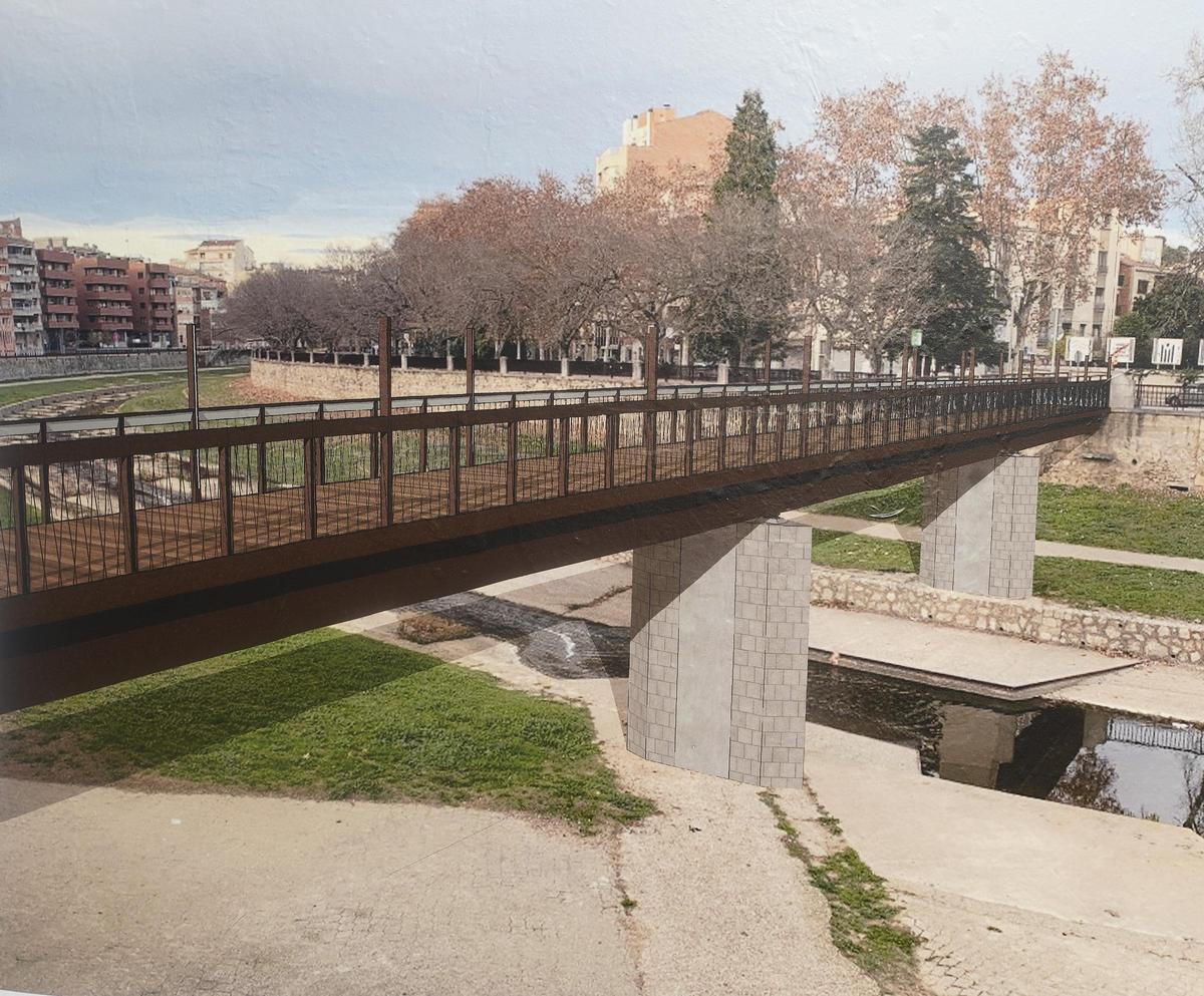 Una imatge virtual de com quedarà la passera.