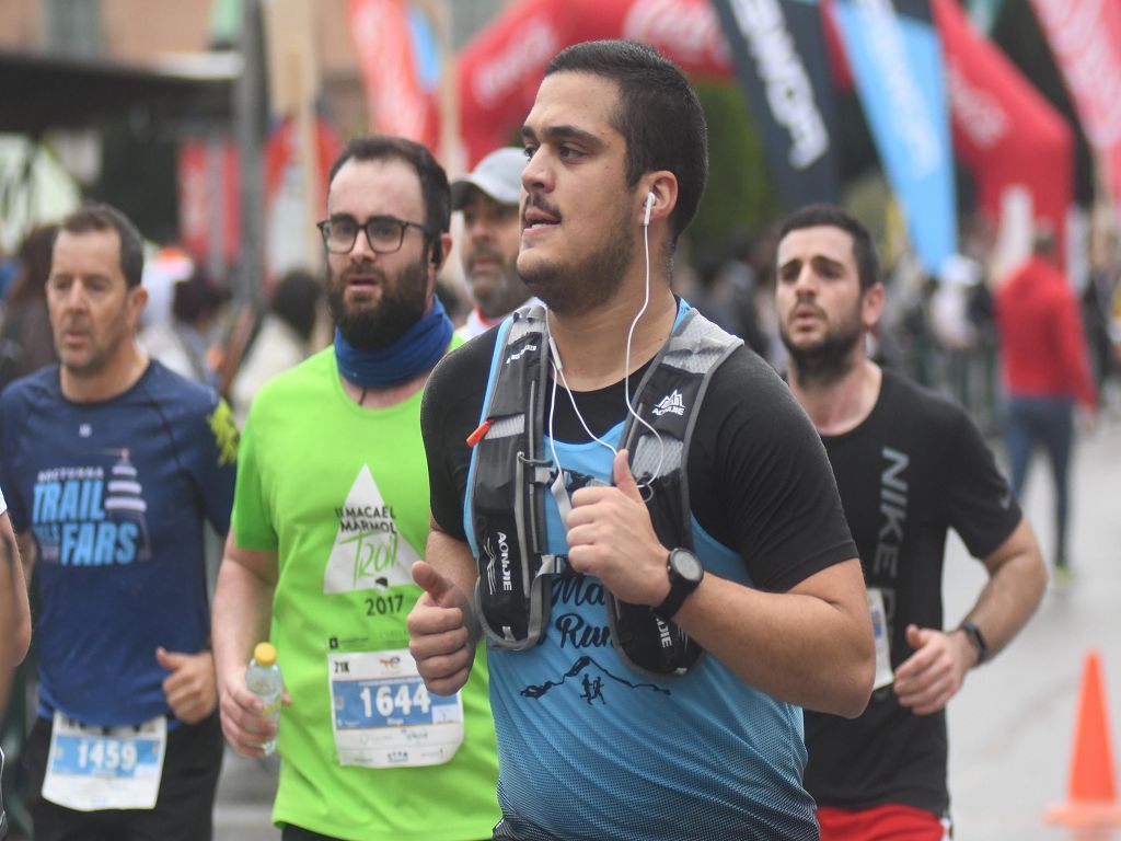 Llegada y podios de la 10k, la media maratón y la maratón de Murcia (I)