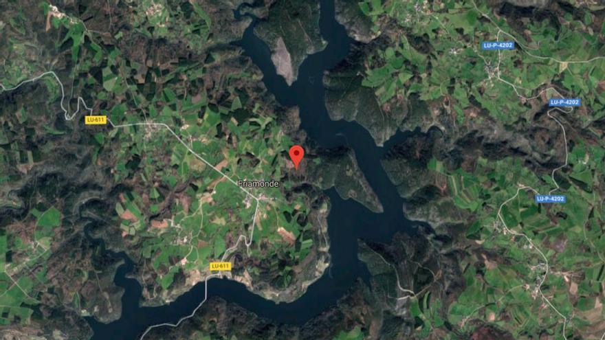 El punto exacto en el que se registró el epicentro // Google Maps