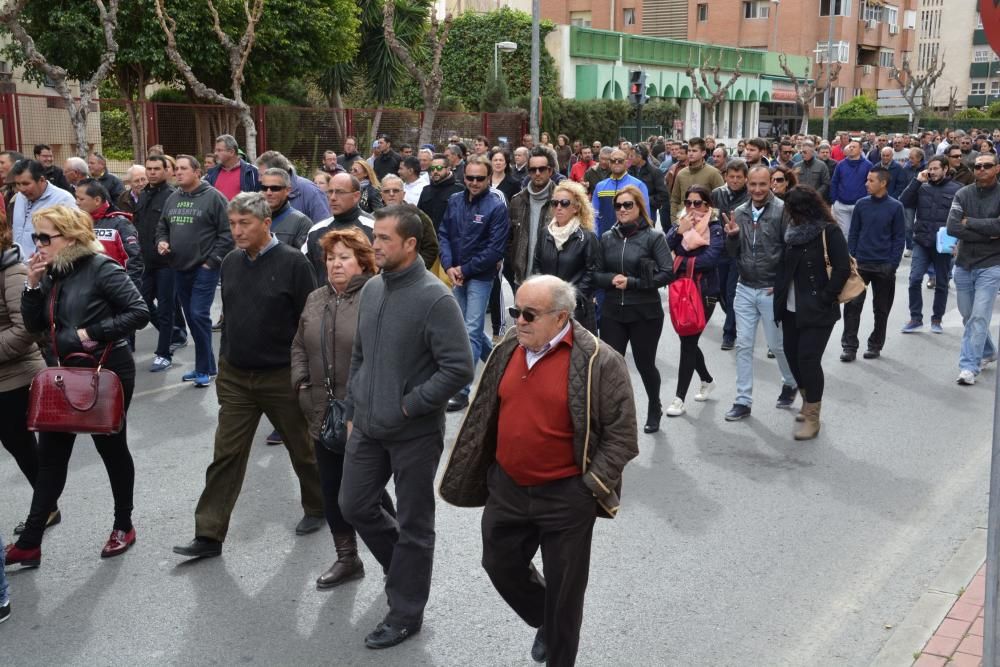 Manifestación en Murcia de los agricultores