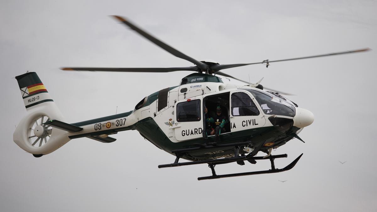 Un helicóptero de la Guardia Civil.