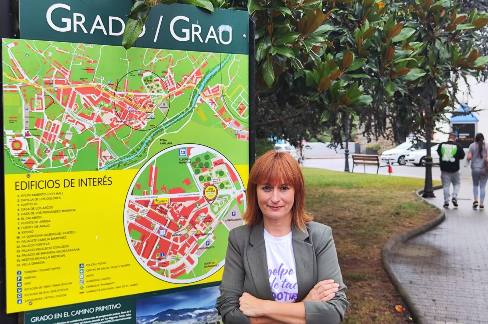 Lorena Álvarez Cabo, concejala de Deportes, Turismo, Festejos y Mercados de Grado (IU)