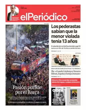 La portada de EL PERIÓDICO del 17 de mayo de 2025