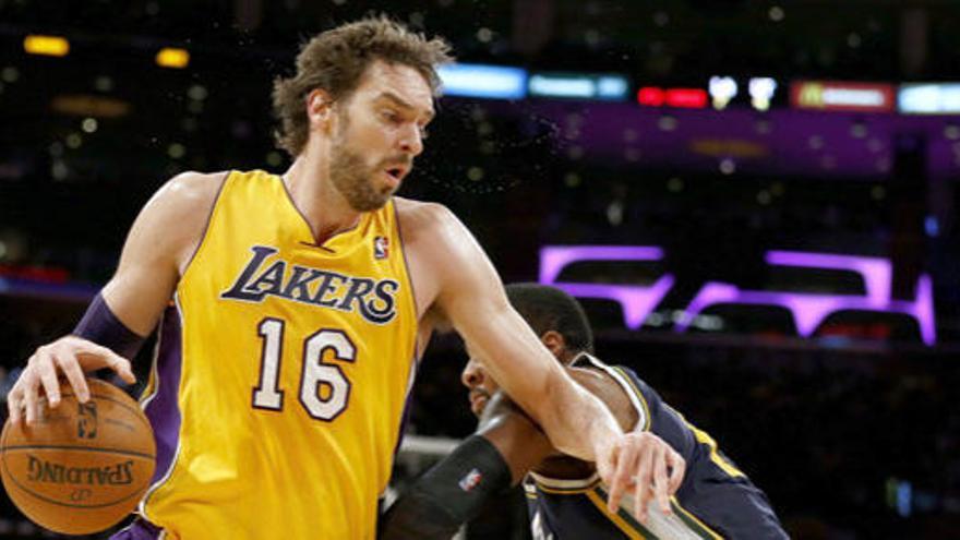 Gasol salva a los Lakers ante unos mediocres Jazz