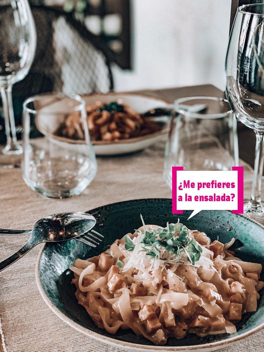 Plato de pasta, espaguetis