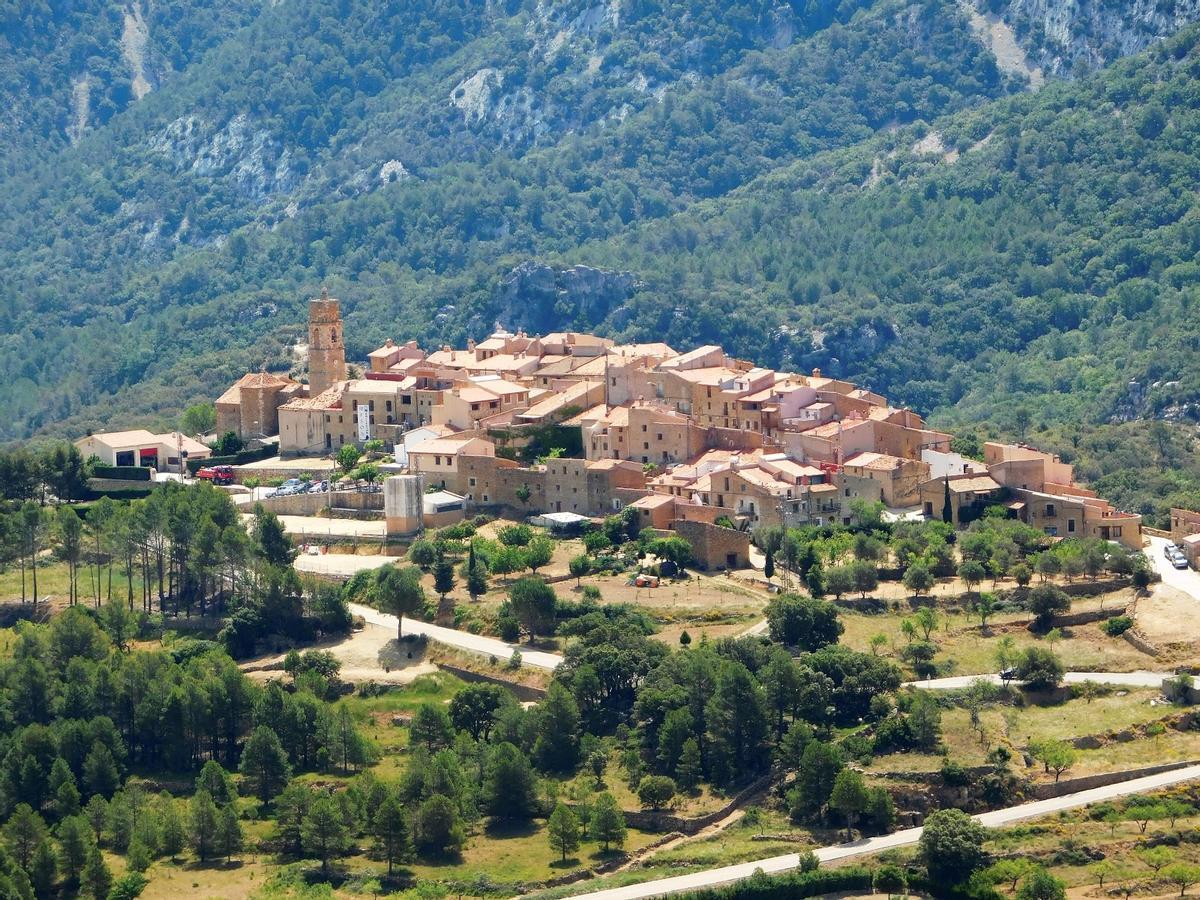 Foto de El Ballestar, pedanía de la Pobla de Benifassà.