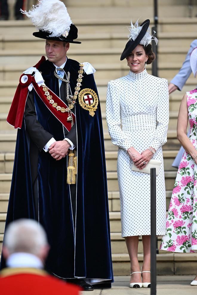 El príncipe Guillermo y Kate Middleton en el Día de la Jarretera 2023