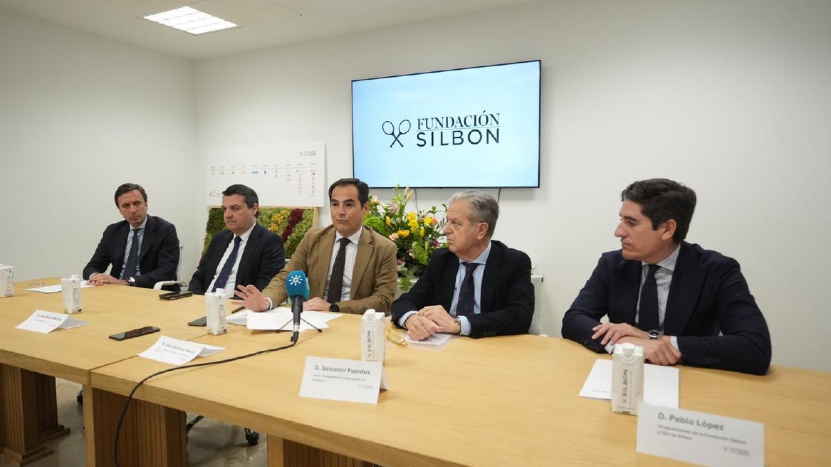 Jurado, Bellido, Nieto, Fuentes y López este viernes en Silbon.