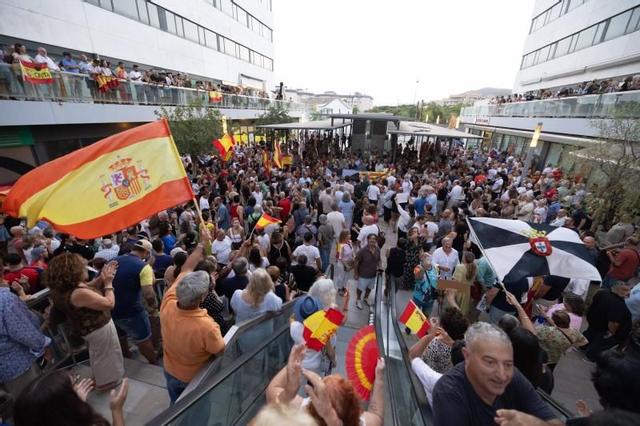 La manifestación en el Cetis