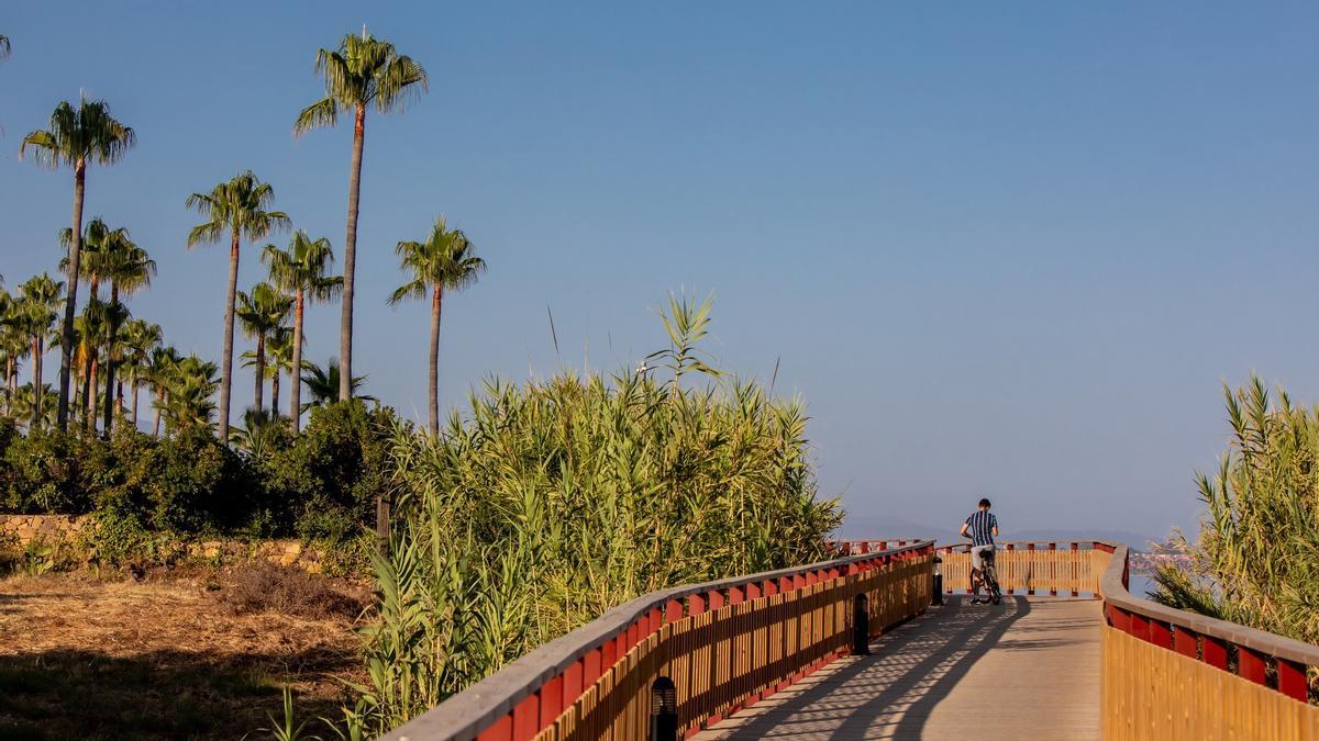 Vista del corredor litoral en Estepona