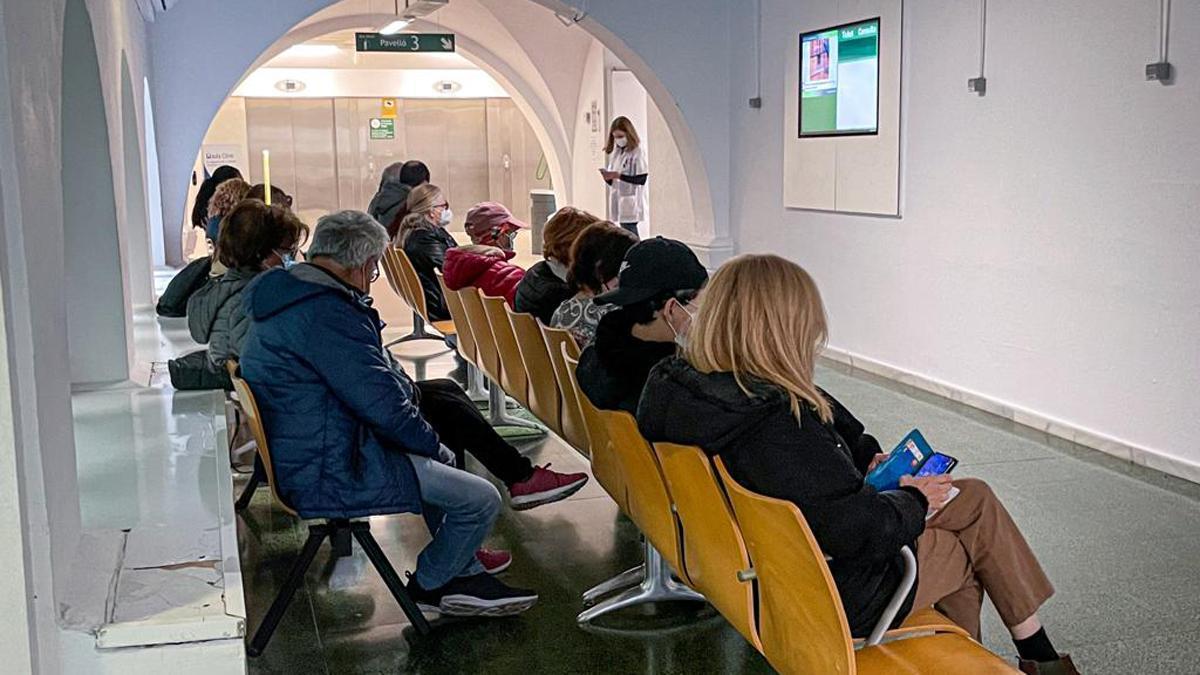 Sala de espera en el hospital