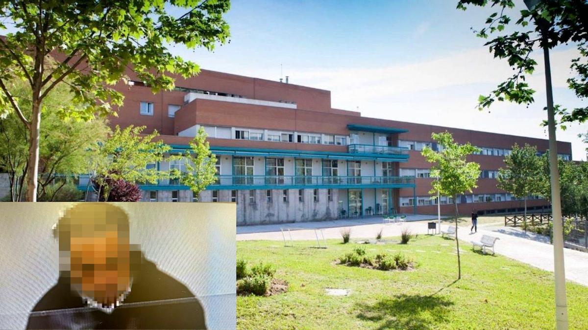 Residencia de San Sebastián de los Reyes donde ocurrieron los hechos. Izquierda, el trabajador acusado.