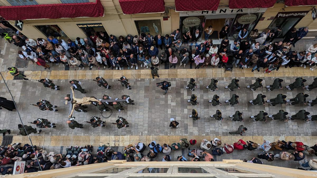 El Cristo de Ánimas, trasladado por la Bripac este Miércoles Santo