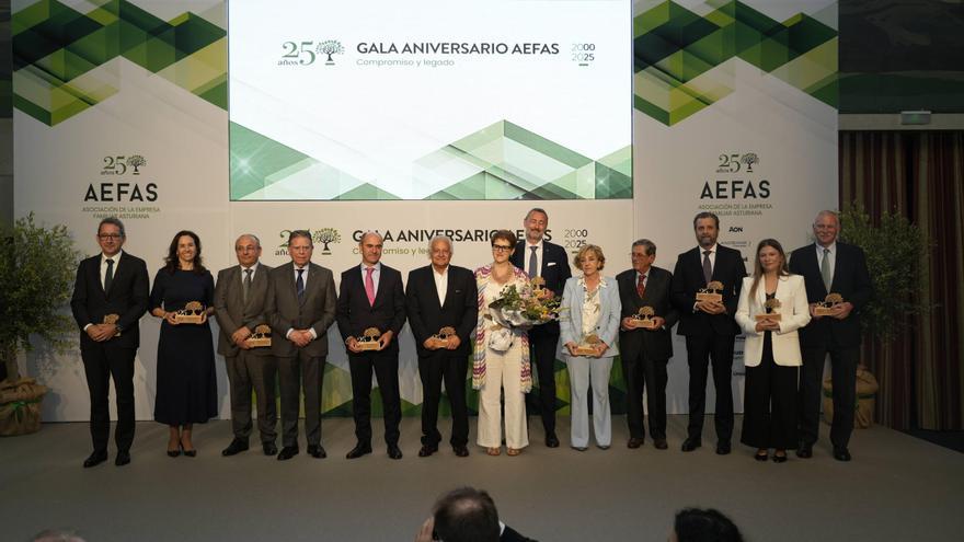La empresa familiar asturiana pide, en el 25º aniversario de Aefas, un entorno &quot;adecuado&quot; para &quot;multiplicarse&quot;