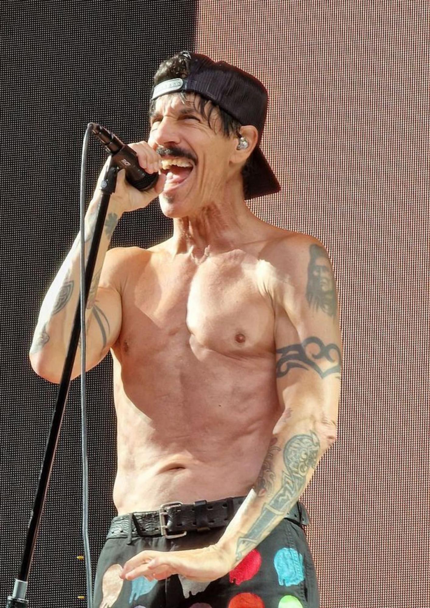 El cantante de Red Hit Chili Peppers, Anthony Kiedis.